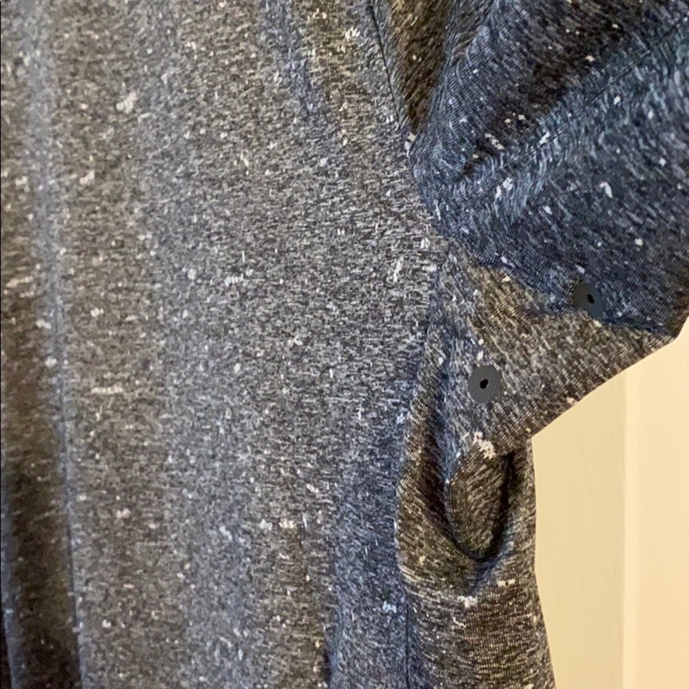 lululemon athletica Men’s Heathered Dark Gray Long-Sleeve Hoodie - Picture 5 of 8